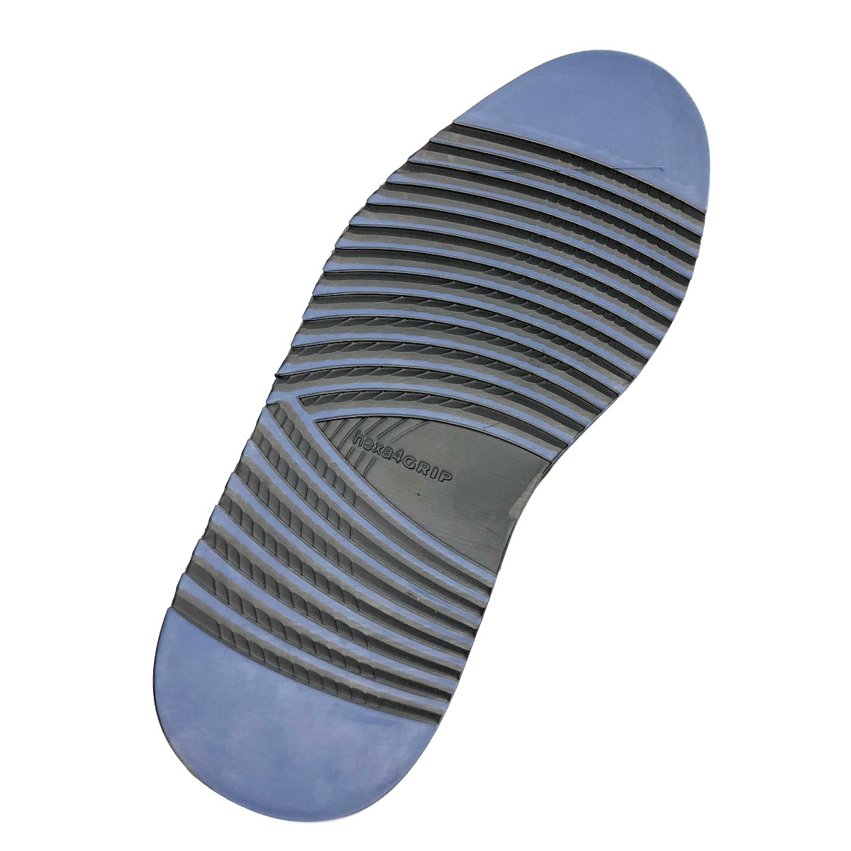 Echt stuk labyrint Hexa 4 grip "Lifestyle" zool zwart/blauw - Schins Leder BV