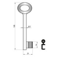 Basi baardsleutel 2090-1.5 1st #