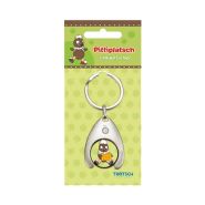 Sleutelhanger Winkelwagenchip metaal Pittiplatsch 11515N #