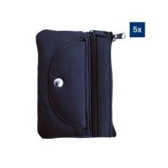Basi sleutelzakje 8015-9043 zwart 5st #