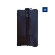 Basi sleutelzakje 8015-9044 zwart 5st #