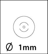 Perforatie naald nr.5 (2xsnee 1x1mm) #