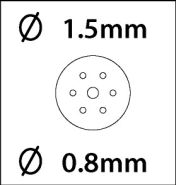 Perforatie naald nr.6 (6x0.8 1x1.5mm) #