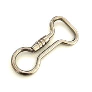 Musquetonhaak 27mm nikkel