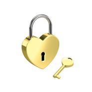 Hangslot hart goud 0006-0701 #