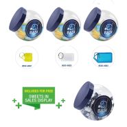 Sleutelhanger assorti à 250st 8530 + gratis snoep pot #