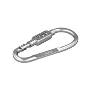 Karabijnhaak met cijfercode zilver 0006-0104-2600 #