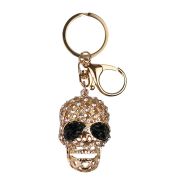 Sleutelhanger 0006-0015-1 doodshoofd zwart-goud 3D #