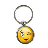 Sleutelhanger 0006-0064 Smiley Chip D3 knipoog #