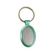 Sleutelhanger 0006-0082 Graveerbare ovaal groen #