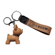 Sleutelhanger 0006-0091 Hond staand l.bruin #
