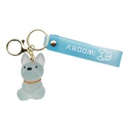 Sleutelhanger 0006-0094 Hond zittend pastelblauw #