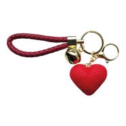 Sleutelhanger 0006-0106 Hart + PVC band rood #