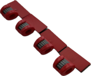 Veterlussen 490-25 pvc rood