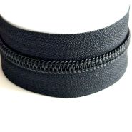 YKK spiraalrits op rol nr.5 zwart extra brede tape (21mm)