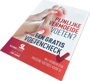 Poster "gratis voetencheck"