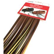 Leren veters kaart à 10 pr