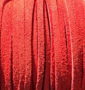 Velours lederband op rol 3mm