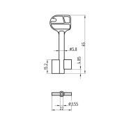 Basi kluissleutel CW8231 #