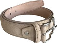 Lorenzo ceintuur 35mm suède 'beige' 0437 #