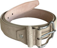 Lorenzo ceintuur 35mm suède 'beige' 0166 #