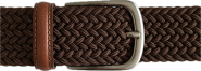 Elastische stretchriem 35mm cognac #