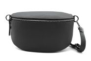 M&M leather fashion buiktas "M" grijs zilver #