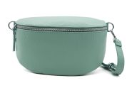 M&M leather fashion buiktas "M" mint zilver #