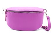 M&M leather fashion buiktas "M" rosé zilver #