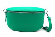 M&M leather fashion buiktas "M" appel groen zilver #