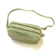 M&M leather fashion schoudertas nubuck mint #