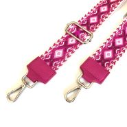 M&M leather fashion schouderband 050 zilver #