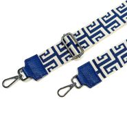 M&M leather fashion schouderband 091 zilver #