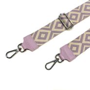 M&M leather fashion schouderband 093 zilver #