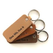 Southern sleutelhanger "nature" kort cognac #