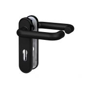 Basi 7529-0200 deurkruk zwart #