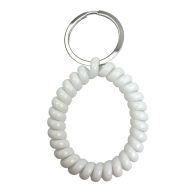 Sleutelhanger 0006-0557 Spiraalring wit #