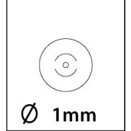 Perforatie naald nr.3 (2x0.8 1x2.5mm) #