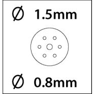 Perforatie naald nr.6 (6x0.8 1x1.5mm) #