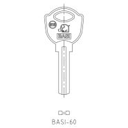 Sleutel t.b.v. hangslot 616 40-50-60mm BASI-60 #