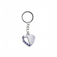 Sleutelhanger Half hart blauw 0006-0574 #