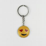 Sleutelhanger Smiley harten ogen 0006-0026 #