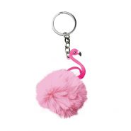 Sleutelhanger 0006-0057 Flamingo pluche rose