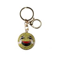 Sleutelhanger 0006-0051 glitter smile met vreugdetranen #