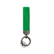 Sleutelhanger 0006-0650 Kunstleer band groen #