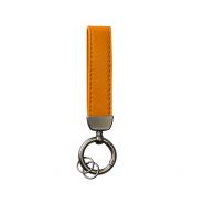 Sleutelhanger 0006-0650 Kunstleer band bruin #