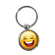Sleutelhanger 0006-0064 Smiley Chip D1 lachend gezicht #