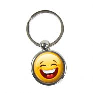 Sleutelhanger 0006-0064 Smiley Chip D1 lachend gezicht #