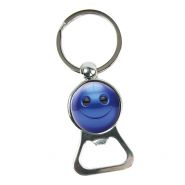 Sleutelhanger 0006-0066 Smiley Opener D6 blauw #