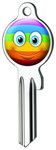 Sleutel smiley U-21D8 "regenboog" UL050X #